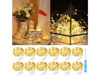 12 Pack 36 LED Fairy Lights 11.8ft Battery Operated String Lights Waterproof Starry String Lights for Christmas Decoration,DIY... 