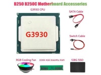 G3930 CPU+DDR4 4GB RAM+128G SATA SSD+RGB Fan+SATA Cable+Switch... ca G3930 CPU+DDR4 4GB RAM+128G SATA SSD+RGB Fan+SATA Cable... 