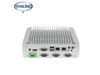 Yanling Fanless Mini PC,Industrial Computer ,Intel Celeron Quad Core J1900,Windows 10 ,DC12V,6USB 2.0,1USB3.0,2*1000M LAN... 