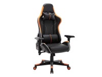 Gaming Chair Adjustable Ergonomic Computer Desk Chair, PU Leather Racing Reclining Swivel High Back Chair with Headrest and... 