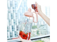 OWNPOWER 1800ml Outdoor Water Bottle with Straw Sports Bottles Eco-friendly with Lid Hiking Camping Plastic BPA Free H1098... 