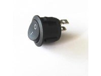 5Pc 20mm Diameter Small Round Boat Rocker Switches Mini Round Black 2 Pin ON-OFF-ON Rocker Switch - Newegg.com