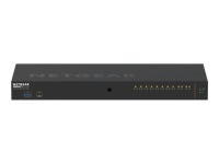 NETGEAR AV Line M4250-10G2XF-PoE+ - Switch - L3 - managed - 10 x 10/100/1000 (8 PoE+) + 2 x 10 Gigabit SFP+ - side to side... 