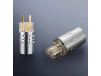 Pair VE512G+VF512G Aluminium Pure Copper Gold Plated EU Power Plug +IEC Female Plug - Newegg.com