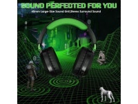 G3100 Green Gaming Headset for PS5 PS4 Xbox One Controller,Bass Surround Noise Cancelling Mic, Over Ear Headphones with LED... 