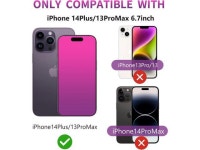 2 Pack Gradient Tempered Glass for iPhone 14 Plus / 13 Pro Max Privacy Screen Protector for iPhone 14Plus / 13 ProMax 6.7inch... 