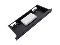19 Rack Mount Enclosure Fiber Optic Box Fits Racks Cabinet 1U LGX Loaded Patch Panel - Include 2Pcs Splice Trays Maximum... 