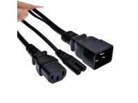 C20 to C13+C7 Y Splitter Power Plug Cord,Single C20 Male to C13+C7 Female Splitter Adapter Cable Cord,30cm - Newegg.com