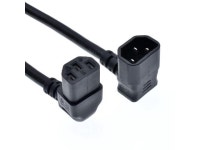IEC 320 C14 to C13 Extension cord, male to female Dual Down/ Up Angle Right Angle Power Cable(Up Angle) - Newegg.com