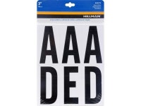 Hillman 3 in. Reflective Black Mylar Self-Adhesive Letter Set A-Z 52 pc. - Total Qty: 6 - Newegg.com