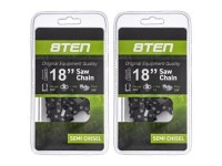 8TEN Chainsaw Chain for Husqvarna 240 136 137 141 142 440 257 350 340 345 531300439 18 inch .050 .325 2 Pack - Newegg.com