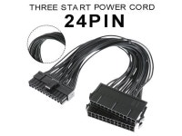 1pc 30CM High Quality 24-pin Dual PSU Power Supply Cable ATX Motherboard Adapter Connector Cord For PC Computer - Newegg.com