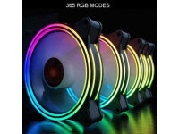RGB 120mm Double Aura Silent PC Case Cooler Fan w/Remote Control New C0H1 - Newegg.com