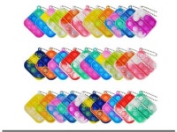 30 Pcs Mini Pop Bubble Fidget Toys, Silicone Keychain Small Pop Bulk for Party Favors, Classroom Prizes, Reliever Hand Toy Goodie... 