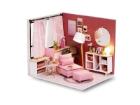 H-017 H-018Happiness Time Living Room Corner DIY Doll House With Furniture Music Light Cover Miniature Model Gift Decor - Newegg.com
