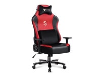 FANTASYLAB Big and Tall 400lb Massage Memory Foam Gaming Chair - Adjustable Tilt, Back Angle and 3D Arms High-Back Leather Racing... 