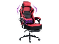 KILLABEE Big and Tall 400lb Massage Memory Foam Gaming Chair - Adjustable Tilt, Back Angle and Flip-Up Arms,High-Back Leather... 