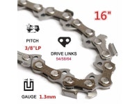 16 Inch 54/58/64 Drive 3/8 Pitch Gauge 0.050 Inch Chainsaw Metal Chain of Electric Saw Mill Metal Chain For Industry - Small 3... 