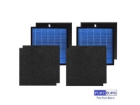 PUREBURG 2-Pack Replacement 3-IN-1 HIGH Efficiency HEPA Filter +4 Washable Pre-Filters Compatible with Okaysou Airmax 10L Pro Air... 