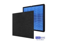 PUREBURG 2-Pack Replacement 3-IN-1 HIGH Efficiency HEPA Filter +4 Washable Pre-Filters Compatible with Okaysou Airmax 10L Pro Air... 