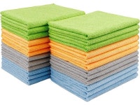Microfiber Cleaning Cloth-24PK Premium All-Purpose Cleaning Cloth for Cars Soft & Absorbent Car Cleaning Cloth Lint Free Streak... 