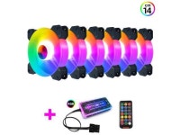Weastlinks 14cm ARGB Fan 140mm Case Fan with Music Controller Support AURA SYNC Computer Cooler Cooling RGB Case Fans 14cm... 
