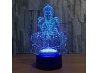 Weastlinks Buddha 7 Color Changing Night Lamp 3D Atmosphere Bulbing Light 3D Visual illusion LED Lamp for kids toy Christmas... 