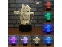 Weastlinks Cartoon Zebra Bear Monkey Cute Animal Shape Acrylic LED Lamp 3D Night Light For baby children Sleeping Lighting... 