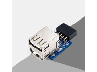 Weastlinks USB HUB 9Pin PC Host Internal Motherboard USB 2.0 Hub 9Pin to 2 Port USB A Female Splitter Converter PCB Board... 