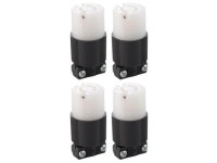 (case of 4) EATON Wiring CWL220C-C1 Safety Grip Connector, 20 Amp 250V, NEMA L2-20 , Black & White - Newegg.com