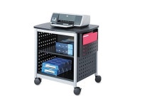 safco 1856bl scoot printer stand 26-1/2w x 20-1/2d x 26-1/2h black/silver - Newegg.com