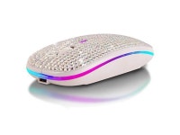 bluetooth mouse,bling dazzling 2.4ghz rechargeable wireless mouse slim mouse with usb receiver, compatible with notebook, pc... 