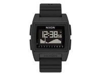 nixon base tide pro a1307 - black - 100m water resistant mens digital surf watch (42mm watch face, 24mm pu/rubber/silicone band)... 