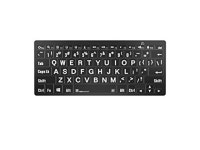 logickeyboard largeprint white on black - pc bluetooth mini keyboard - us english ; part # lkb-lpwb-btpc-us - Newegg.com