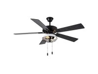 river of goods 52 inch metal lantern led ceiling fan, black, white - Newegg.com