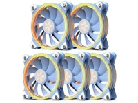 Yeston * zeaginal Sakura ARGB*5 LED 120mm Case Fan,Quiet Edition High Airflow Color LED Case Fan for PC Cases, CPU Coolers... 