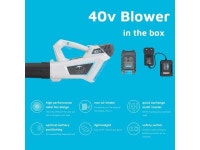 40V Leaf Blower - 120 MPH Cordless Leaf Blower Lightweight Sweeper Blower & Snow Blowing for Patio Lawn Garden with Battery and... 