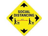 Coronavirus Social Distance 6 Ft Non-Slip Floor Graphic | 7 Vinyl Decal | Protect Your Business, Work Place & Customers | Made... 