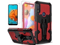Moto E Phone Case,Moto E 2020 Case, [Not Fit Moto E6/E5/E4/E2] With [Tempered Glass Screen Protector Included], 6 Feet Shockproof... 