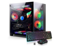 Gaming PC -AMD Ryzen 7 5700X 3.4 GHz-RTX 4060 8GB-16GB DDR4 RAM-1TB M.2 +1TB SATA SSD-240 Liquid Cooler -WIFI &Bluetooth -RGB... 