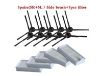 5 pairs(5R+5L) side Brush + 5pcs hepa Filter for panda x500 ECOVACS CR120 CEN540 CR130 GUTREND JOY90/FUN110 - Newegg.ca 5 pairs... 