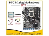 B75 ETH Mining Motherboard 12PCIE To USB With G540 CPU+SATA 15Pin To 6Pin Cable LGA1155 Supports DDR3 B75 USB BTC Mining - Newegg.com