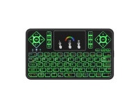 Backlit English Russian French Spanish Portugal 2.4GHz Air Mouse Remote Touchpad for Android TV Box PC Mini Wireless Keyboard I8... 