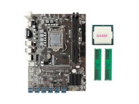 B250C 12P Motherboard For LGA1151 12 USB3.0 PCIE GPU Slot +G4400 CPU+2XDDR4 4G 2666MHZ - Newegg.com