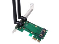 Wireless Card WiFi Mini PCI-E for EXPRESS to PCI-E Adapter 2 Antenna External PC Card - Newegg.ca Wireless Card WiFi Mini PCI-E... 