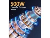 KOIOS Small Food Processor with 2 Bowls (8 Cup+8 Cup) & 2 Sets Bi-level Blade, 2L Electric Food Chopper Meat Grinder for Meat... 