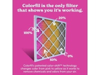 20x20x1 Air Filter by Colorfil | Color Changing Filters Designed for Cat and Dog Odor MERV 8 FIlter Conditioner HVAC Pet Hair... 