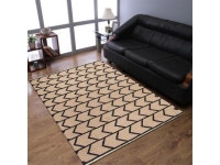 Rugsotic Carpets Hand Woven Flat Weave Kilim Wool 5x8 Area Rug Contemporary Cream Charcoal D00109 - Newegg.com