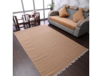 Rugsotic Carpets Hand Woven Flat Weave Kilim Wool 3x5 Area Rug Solid Light Brown D00111 - Newegg.com