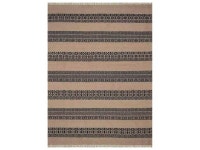 Rugsotic Carpets Hand Woven Flat Weave Kilim Wool 3x5 Area Rug Contemporary Cream Charcoal D00113 - Newegg.com